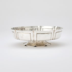 English Sterling Silver Low Footed Bowl