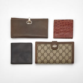 Group of Four Wallets