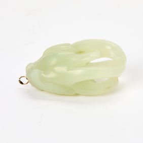 A Chinese White Jade Carving Qing Dynasty