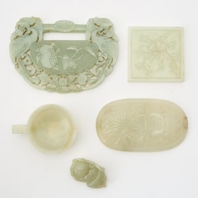A Group of Chinese Jade Articles 19th-20th Century