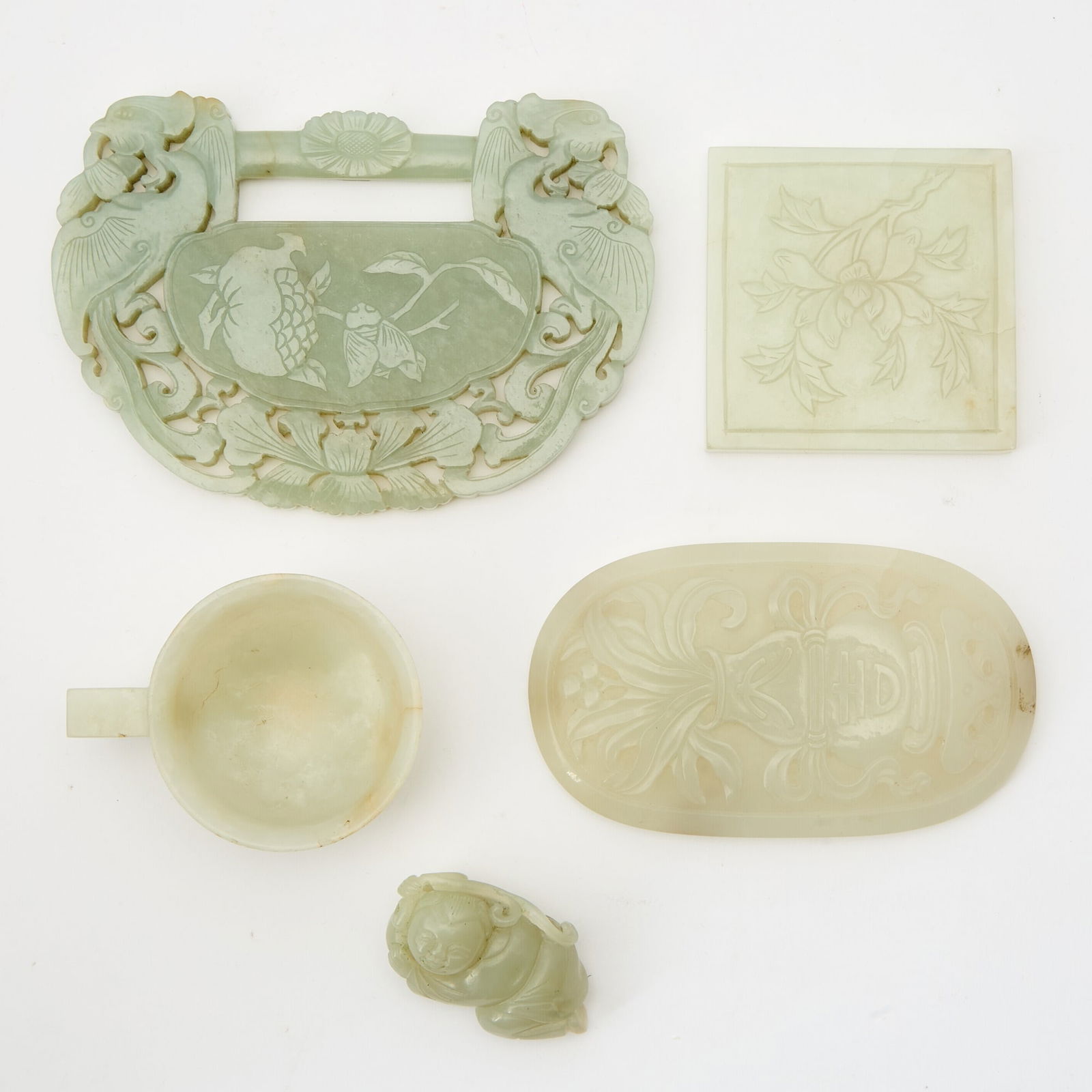 A Group of Chinese Jade Articles 19th-20th Century (1 of 4)