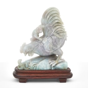 A Chinese Lavender Jadeite Carving 19-20th Century