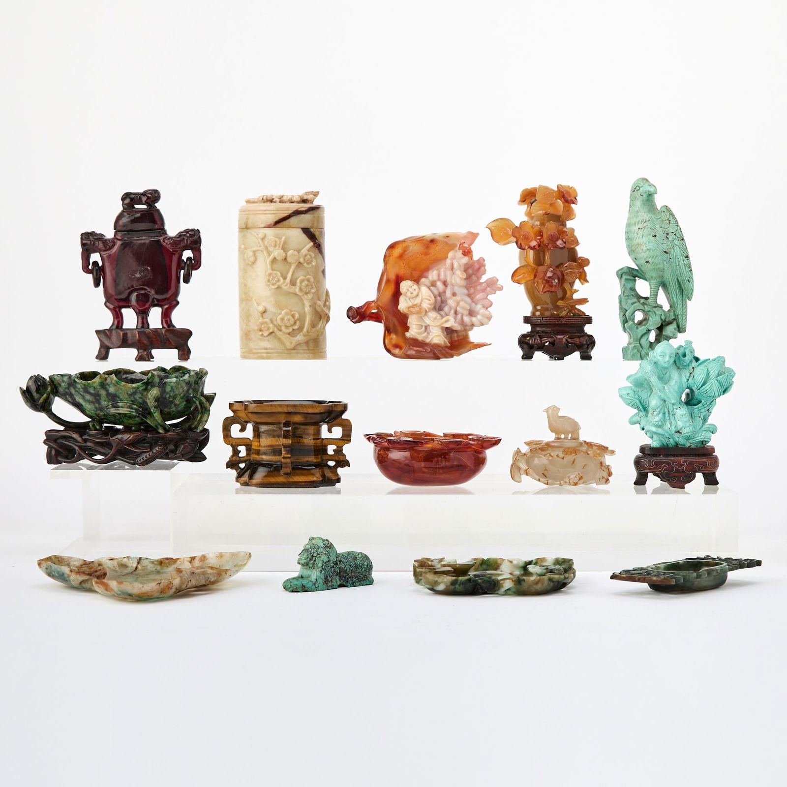 A Group of Chinese Hardstone Articles 20th Century (1 of 7)