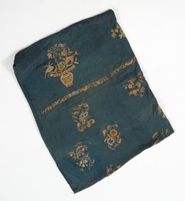 A Chinese Silk Embroidery Bed Coverlet 18th Century