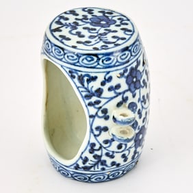 A Chinese Blue and White Porcelain Bird Feeder Qing Dynasty