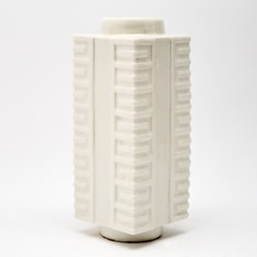 A Chinese Dehua Porcelain Cong Vase 17th-18th century