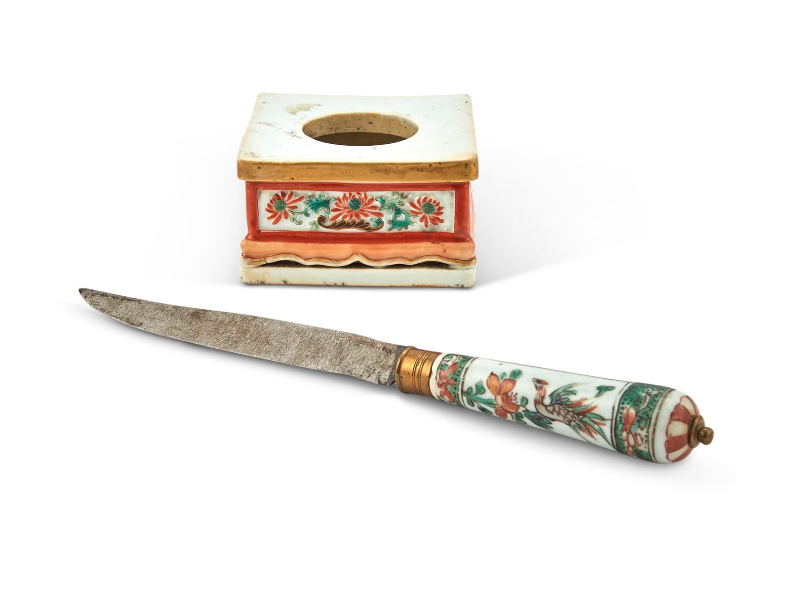 Two Chinese Export Famille Verte Porcelain Articles 18th Century and later (1 of 3)