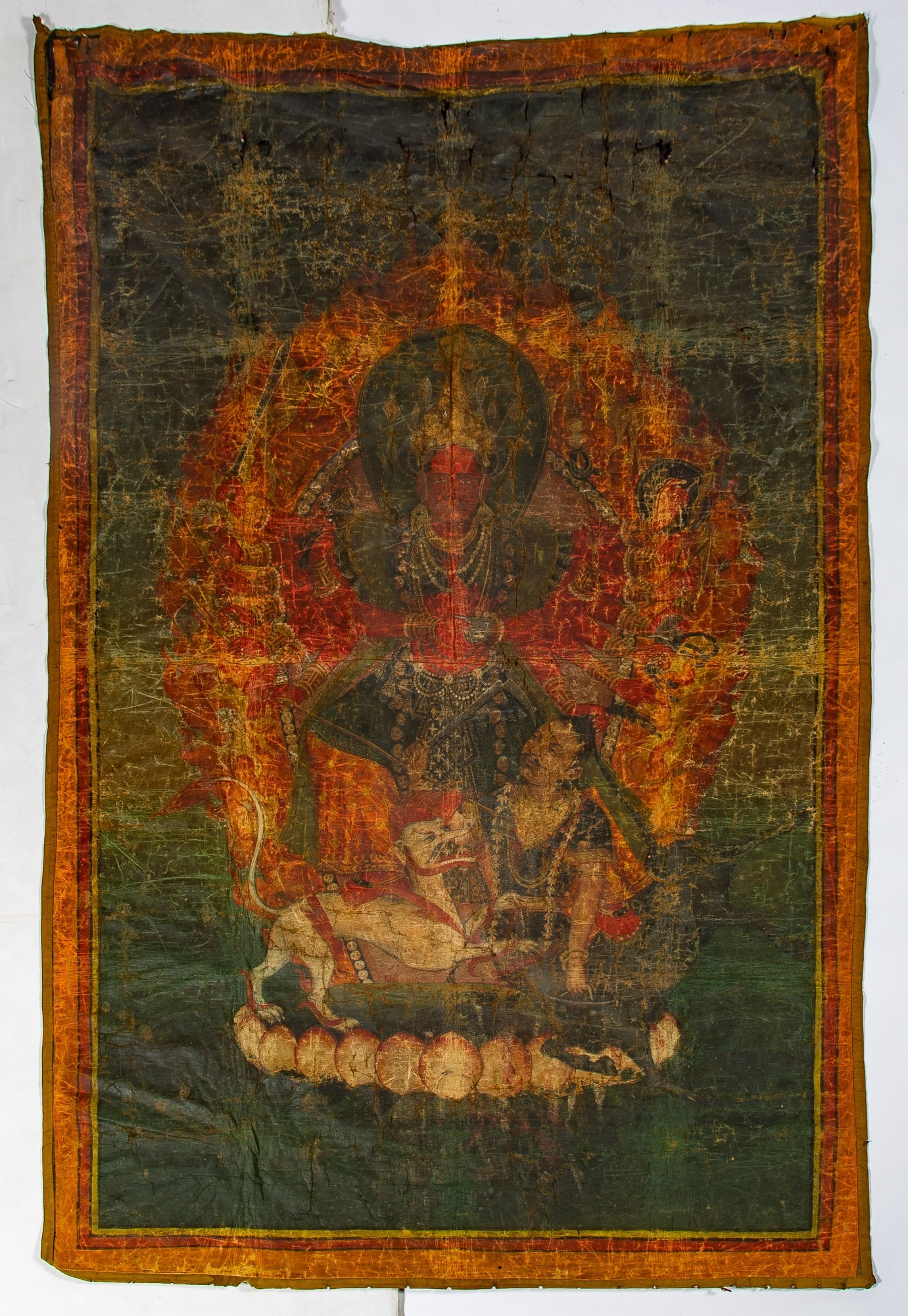 A Large Tibetan Thangka of Red Tara 19th Century (1 of 1)
