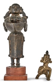 Two Indian Bronze Figures 18th-19th century