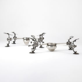 Two Georgian Sterling Silver Dish Crosses