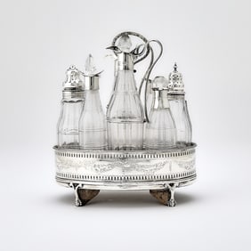 George III Sterling Silver Cruet Set
