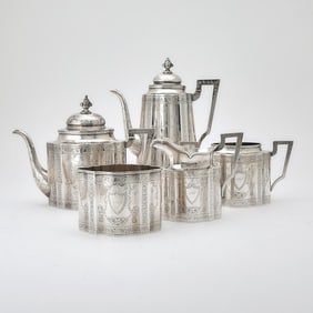 American Sterling Silver Five Tea and Coffee Service