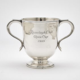 Edward VII Sterling Silver Two-Handled Trophy Cup