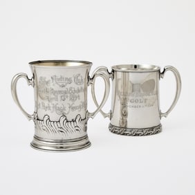Two Tiffany & Co. Sterling Silver Trophy Cups