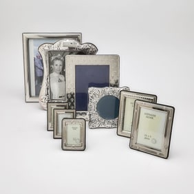 Group of Silver and Silver Plated Frames