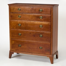 American Federal Pine Chest of Drawers