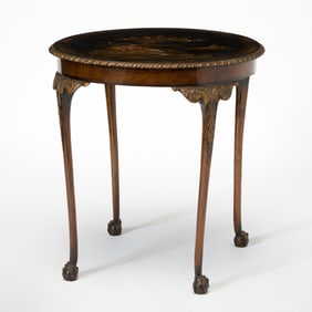 George II Style Gilt and Chinoiserie Decorated Side Table