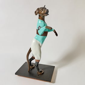 Saratoga's Dancing Dog Wearing Whitney Silks