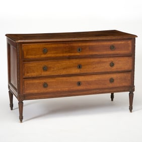 Italian Neoclassical Walnut Commode