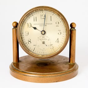 Abercrombie & Fitch Chelsea Bronze Desk Clock