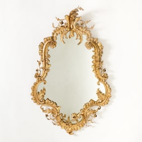 Italian Rococo Style Gilt-Metal Mirror