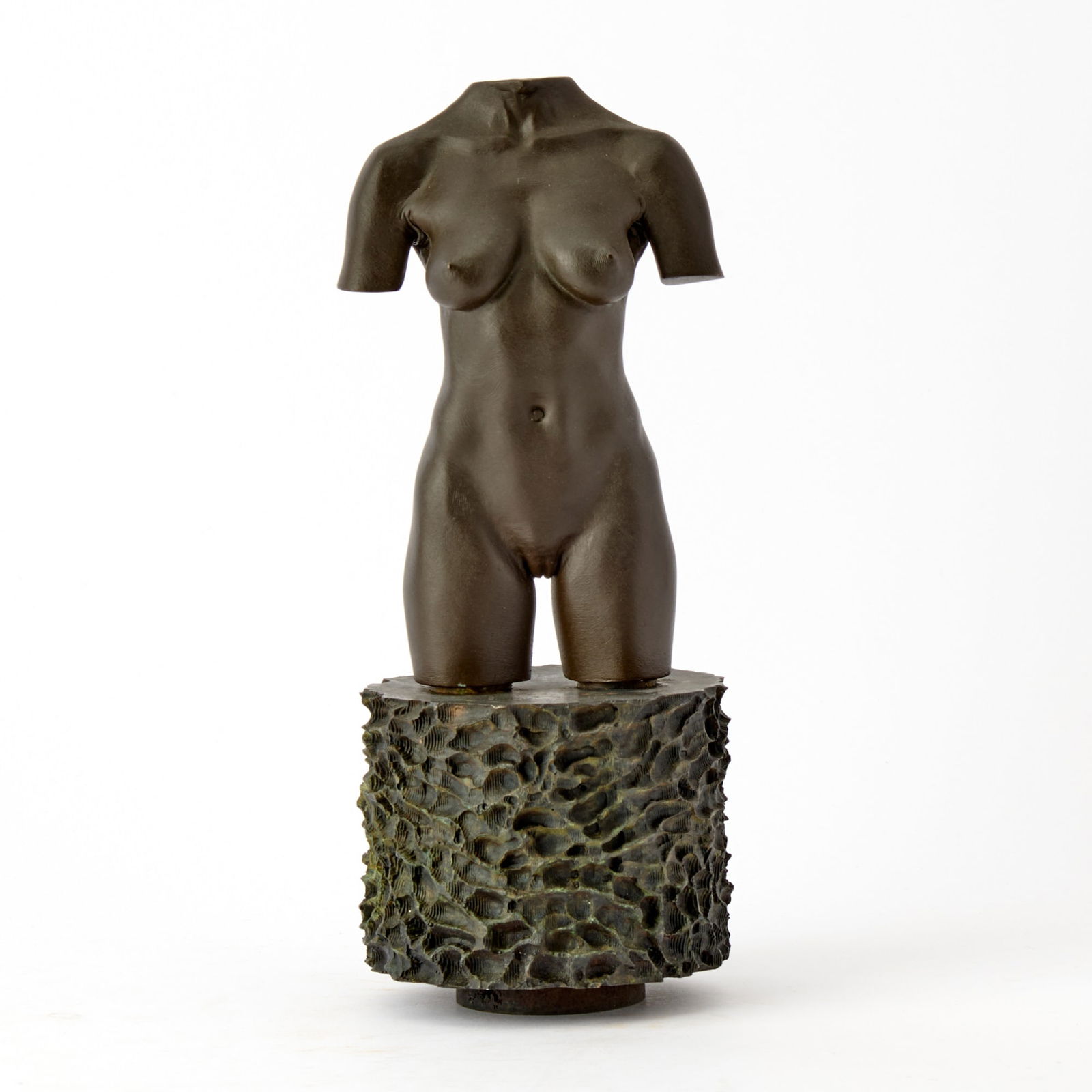 Robert Graham (1938-2008): MOCA TORSOPatinated cast bronze multiple, 1992-95, with incised signature and also incised Rey Oropeza and Heaven on the underside, from the edition of 3500, published by the Museum of Contemporary Ar