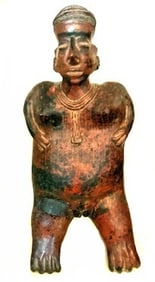 Nayarit Redware Pottery Standing Female