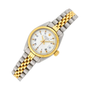 Rolex Stainless Steel and Gold 'Date' Wristwatch, Ref. 6917