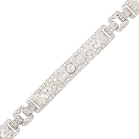 Platinum and Diamond Bracelet
