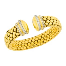 Fope Gold and Diamond Bracelet