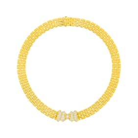 Gold and Diamond Necklace