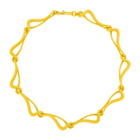 High Karat Gold Link Necklace