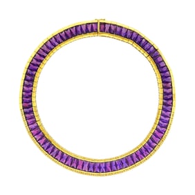 H. Stern Gold, Amethyst and Diamond Necklace