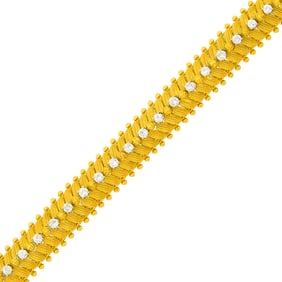 Gold and Diamond Bracelet