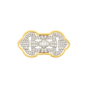 Platinum, Gold and Diamond Brooch