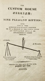 The sole copy of a Newcastle imprint on silk