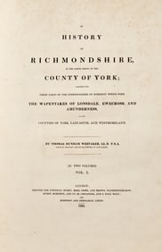 Thomas Whitaker's History of Richmondshire in two volumes