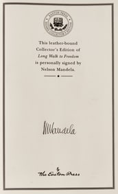 Nelson Mandela's Long Walk to Freedom, signed