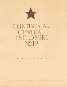 A remarkable WWII album of typescripts, watercolors, and maps made by German prisoners-of-war