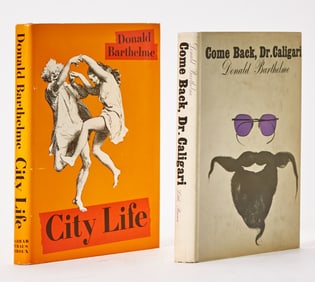 Two attractive Donald Barthelme first editions, one signed