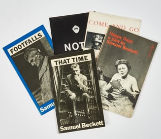 Six inscribed pamphlets by Samuel Beckett