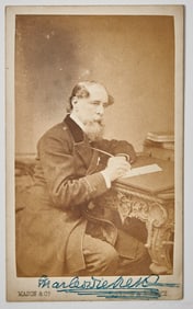 A signed CDV by Dickens