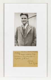 F. Scott Fitzgerald pens a note from the Riviera while writing The Great Gatsby