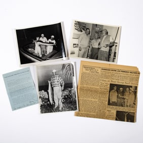 Inscribed by Ernest and Mary Hemingway for the sporting guide Taylor "Bear Tracks" Williams with