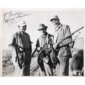 Clark Gable, Gary Cooper, and Ernest Hemingway hunt in Sun Valley