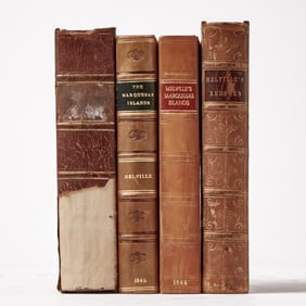 Four first American and English editions by Melville