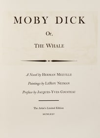 Leroy Neiman's own copy of his illustrated Moby Dick