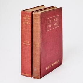 Two first editions by Edith Wharton including The House of Mirth and Ethan Frome