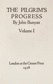 A handsome two volume set of The Pilgrim's Progress by Cresset Press