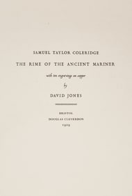 Coleridge's Rime of the Ancient Mariner with exquisite engravings by David Jones